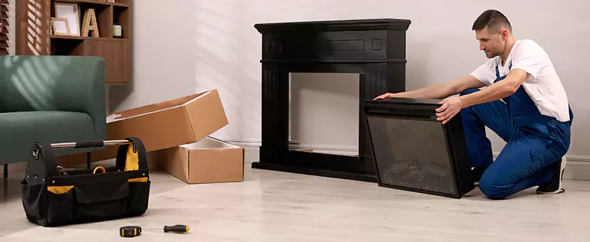 Old Rusted Metal Fireplace Repair And Replacement in Sherman, TX