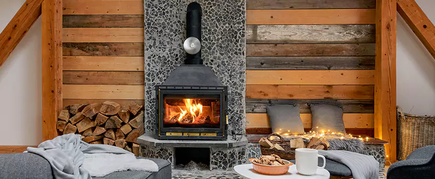 Thelin Hearth Products Direct Vent Gas Stove Fireplace Inspection in Sherman, Texas